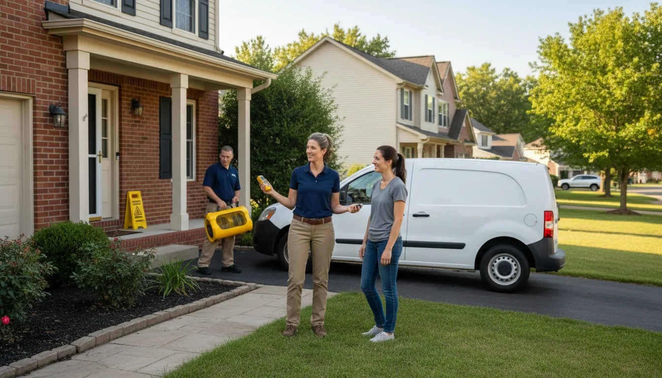 Residential water damage restoration in Denton, NE